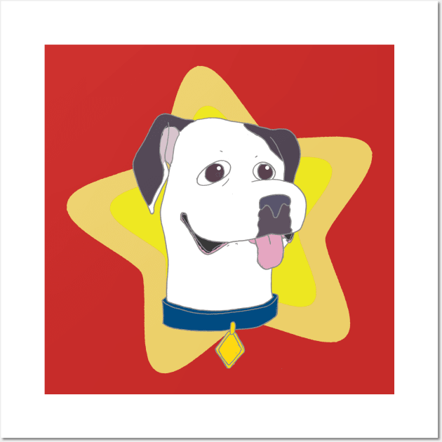 Daisy the Wonder Dog Wall Art by Romeo Falcon